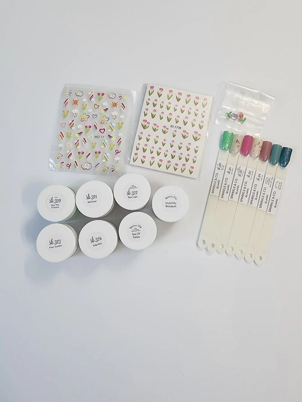 NEW! Sparkle & Co. Tulips Dip Powder Mini Set